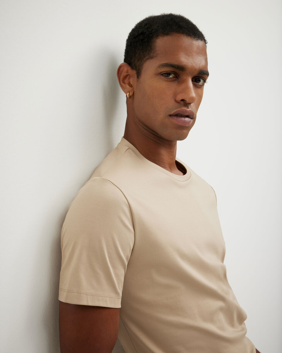 Slim Travel Tee, Light Tan, hi-res